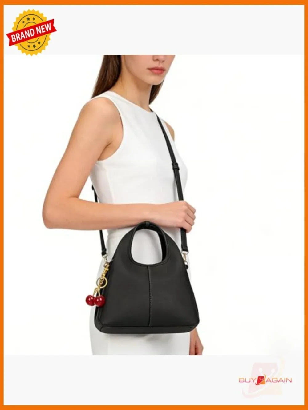 Small Hobo Crossbody Bag Faux Leather Satchel Top Handle Handbag